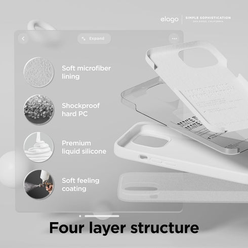 elago iPhone 15 Case Liquid Silicone